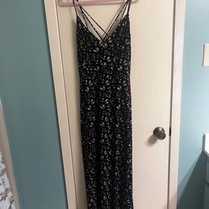 Nine Britton Black Floral Maxi Dress